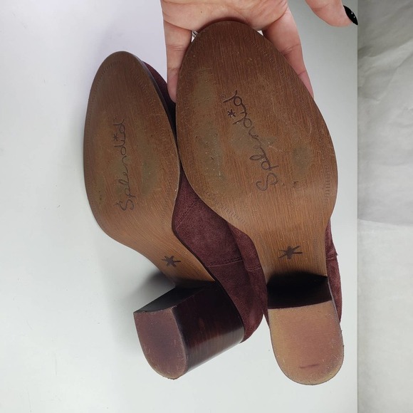 Splendid Lakota Bootie Suede Leather Heeled 11 Cranberry Maroon‎ Boot Revolve - Picture 7 of 11
